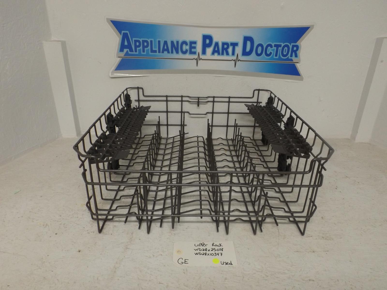 GE Dishwasher WD28X25018 WD28X10347 Upper Rack Used GE Dishwasher WD28X25018 WD28X10347 Upper Rack Used